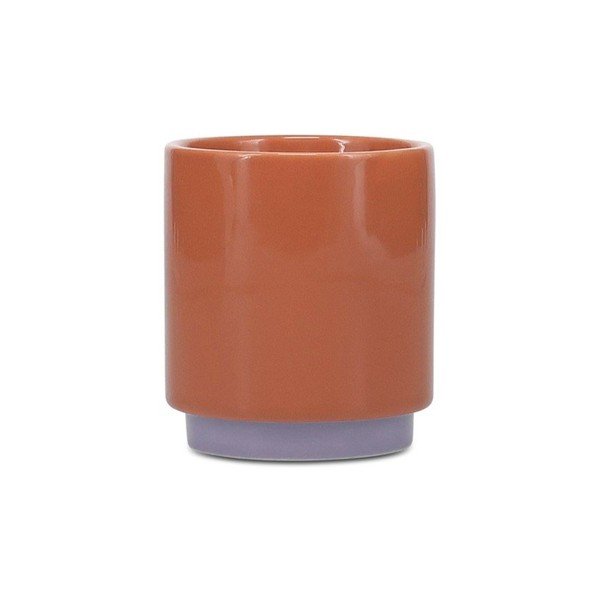 Oranžinės spalvos/violetinės spalvos iš molio puodelis 270 ml Duo – ONA
