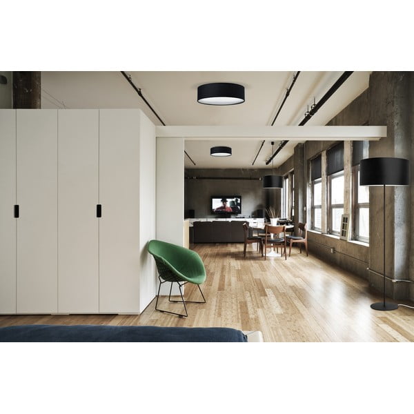 Juodas lubinis šviestuvas Sotto Luce MIKA, ⌀ 40 cm-image-1