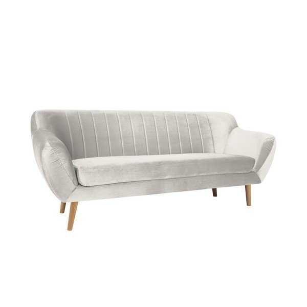 Kreminė trijų vietų sofa Mazzini Sofas Benito-image-1