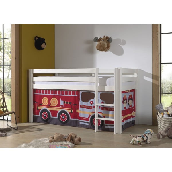 Vaikiškos užuolaidos lovai 4 vnt. 195x75 cm Fire Truck – Vipack-image-2