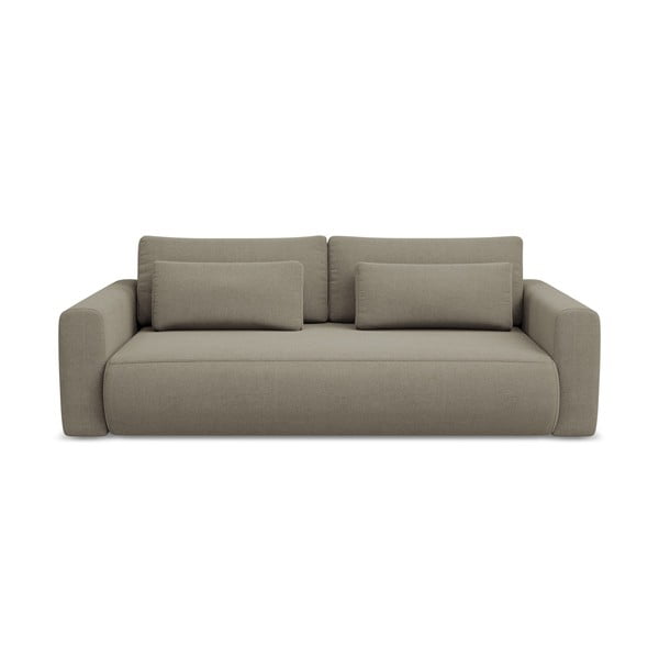 Šviesiai rudos spalvos sulankstoma/su sandėliavimo vieta sofa 238 cm Kapua – Makamii