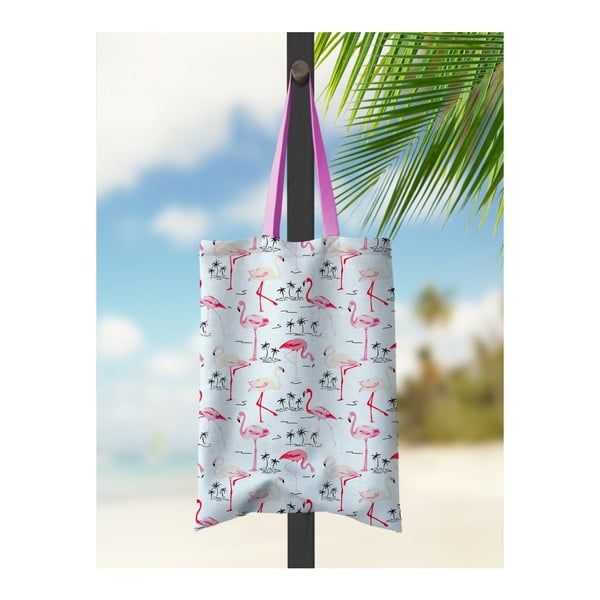 Paplūdimio krepšys Kate Louise Flamingo Bay