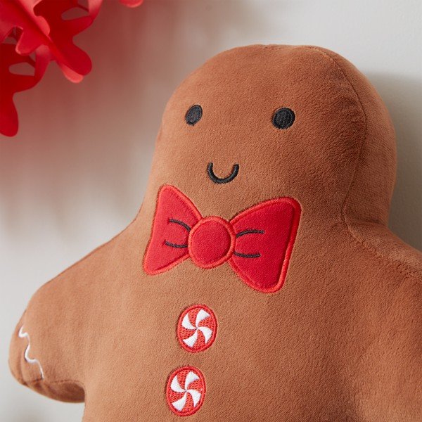 Iš velveto dekoratyvinė pagalvėlė su Kalėdų motyvu 28x37 cm Gingerbread – Catherine Lansfield-image-3