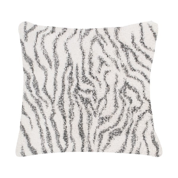Balta ir pilka medvilninė dekoratyvinė pagalvėlė Tiseco Home Studio Zebra, 45 x 45 cm