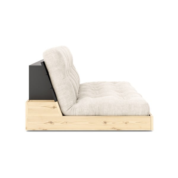 Sulankstoma sofa iš kordinio velveto baltos spalvos 196 cm Base – Karup Design-image-3