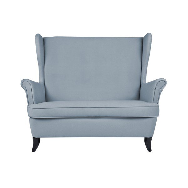 Pastelinės mėlynos spalvos dvivietė sofa "Micadoni Home Pirla-image-1