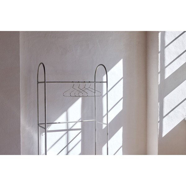Matinės sidabrinės spalvos iš metalo drabužių kabykla 92x186x39 cm Arch – Mette Ditmer Denmark-image-2
