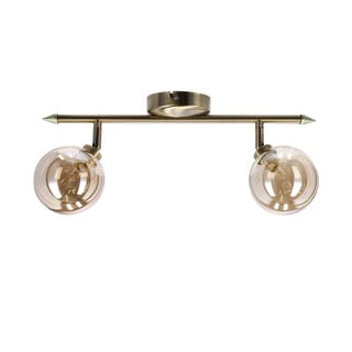 Lubinis šviestuvas bronzinės spalvos ø 10 cm su stiklo gaubtu Rodia – Candellux Lighting