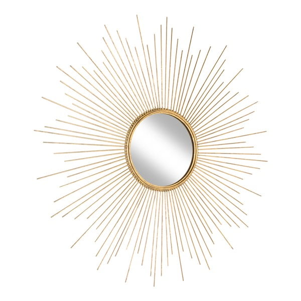 Sieninis veidrodis su metaliniu rėmu aukso spalvos Westwing Collection Ella, ø 104 cm-image-2