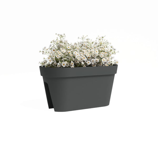 Pakabinamas ir sieninis gėlių vazonas turėklams iš perdirbto plastiko 60 cm Capri – Artevasi-image-2