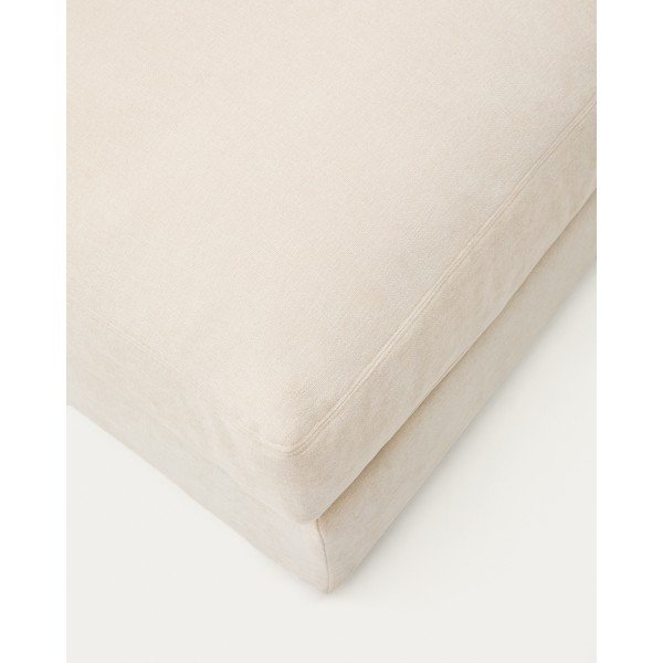 Smėlio spalvos taburetė iš šenilinio audinio Alea – Kave Home-image-4