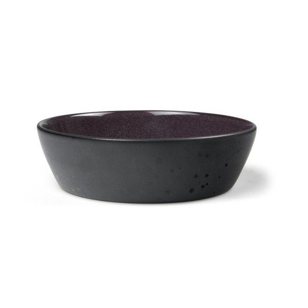 Juodos spalvos/violetinės spalvos iš akmens masės mažas dubuo Gastro Black/Purple – Bitz