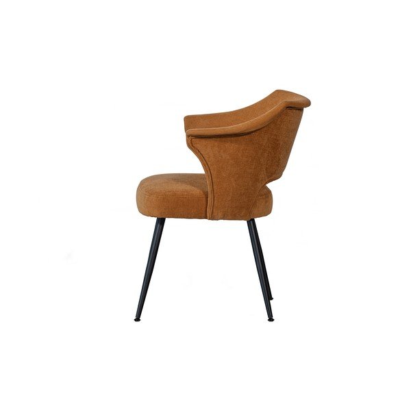 Valgomojo kėdės iš aksomo ochros spalvos 2 vnt. Sits – Basiclabel -image-4