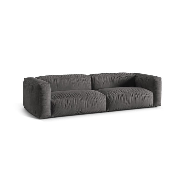Pilkos spalvos iš velveto sofa 320 cm Martina – Micadoni -image-2