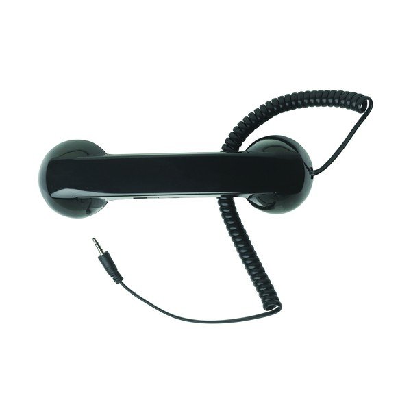 Juodos spalvos "Retro" telefono ragelis-image-1