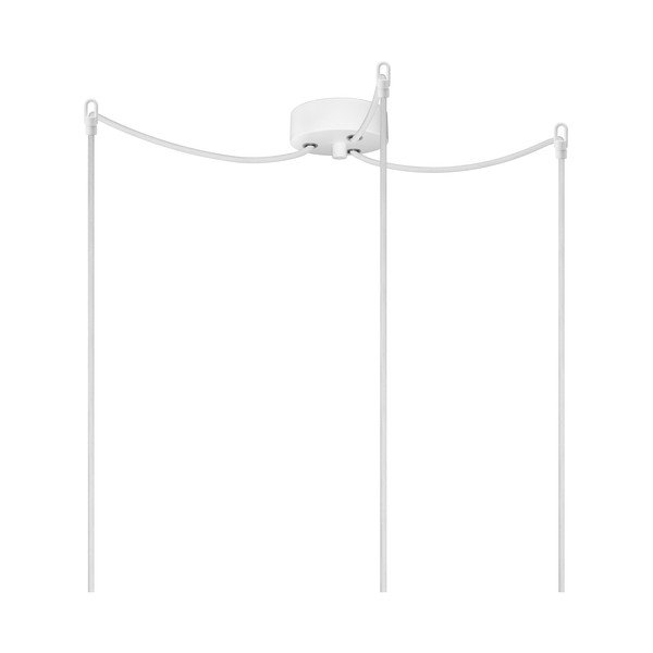 Baltas trijų šakų pakabinamas šviestuvas Sotto Luce Ume Elementary Matte, ⌀ 14 cm-image-3