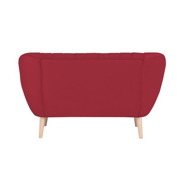 Raudona dvivietė sofa "Micadoni Home Vincente-image-2