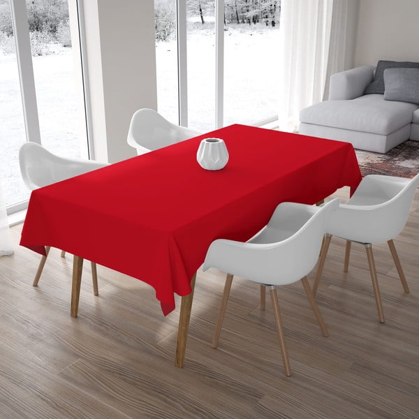 Raudona staltiesė, 140 x 180 cm