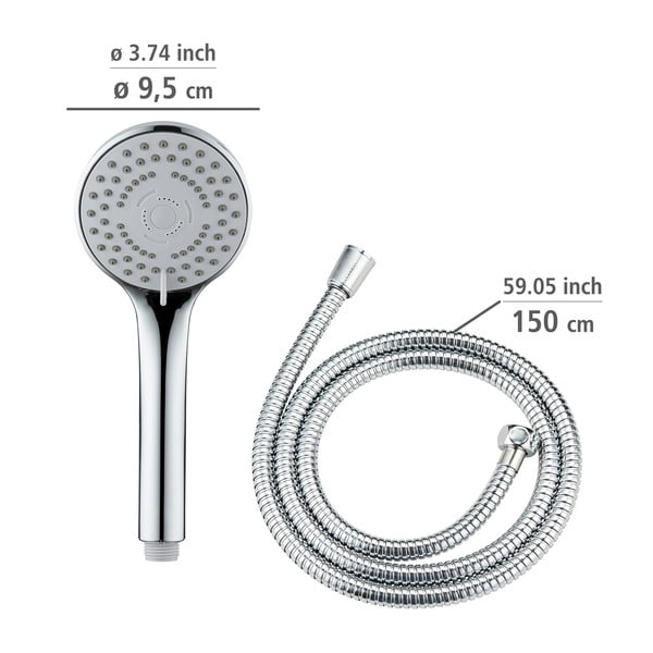 Dušo galvutė su žarna blizgios sidabrinės spalvos Basic Line – Wenko-image-4
