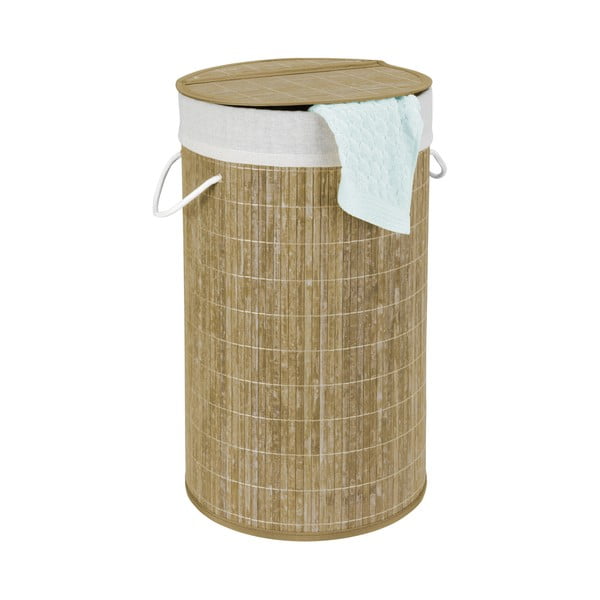 Bambukinis skalbinių krepšys Wenko Bina, 55 l