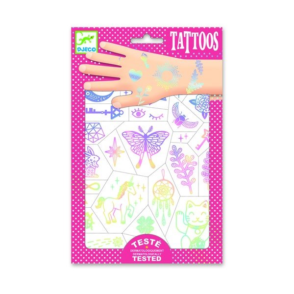 Djeco Rainbow Happiness tatuiruočių rinkinys-image-2