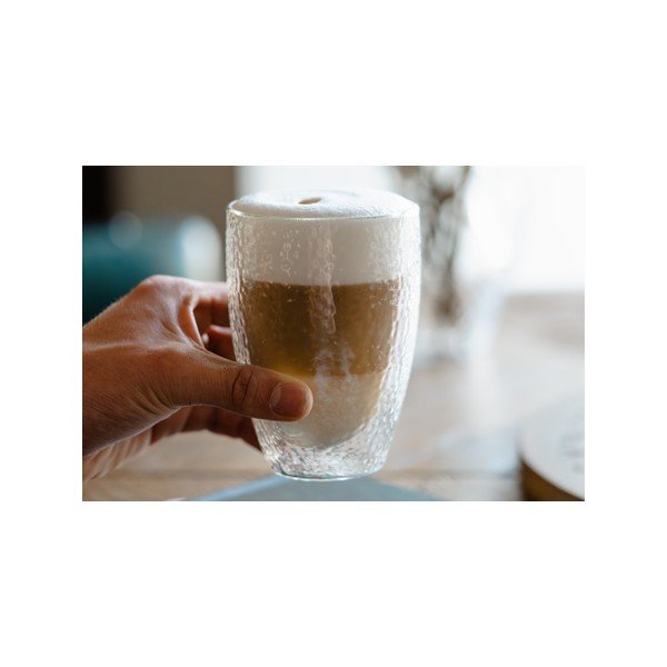 Iš stiklo puodelis su dviguba sienele/latte kavai 350 ml Allessia – Vialli Design-image-4