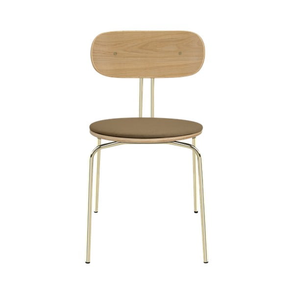 Valgomojo kėdė auksinės spalvos/šviesiai rudos spalvos Curious – UMAGE-image-2