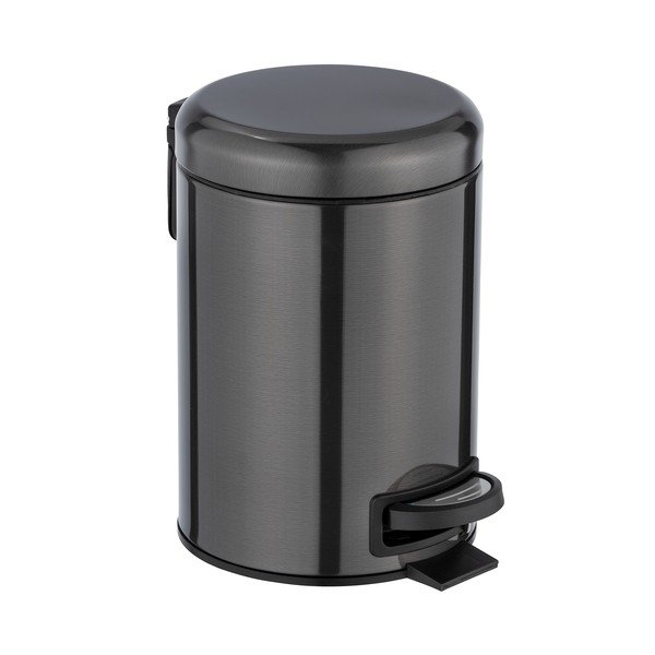 Juoda nerūdijančio plieno šiukšliadėžė Wenko, 3 l-image-1