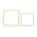 Šviesiai geltonos spalvos iš plieno sieninės lentynos 2 vnt. 35 cm Reja – PT LIVING