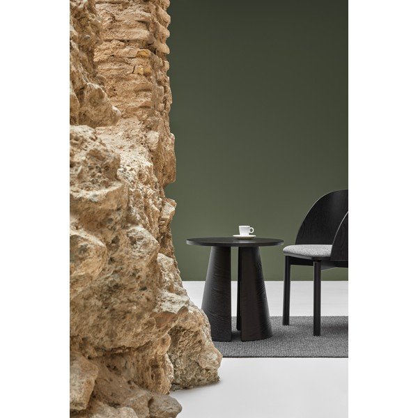 Juodas šoninis staliukas Teulat Cep, ø 50 cm-image-1