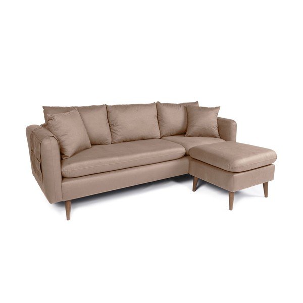 Sofa šviesiai rudos spalvos 215 cm Sofia – Balcab Home-image-3