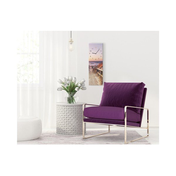 Sieninis laikrodis Styler Glassclock Sunset, 20 x 60 cm-image-2