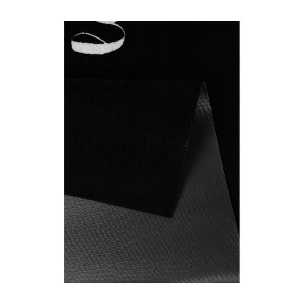 Juodas kilimas Zala Living Vibe Cook & Clean Love, 150 x 50 cm-image-1