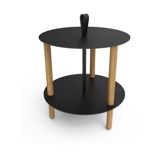 Apvalios formos šoninis stalas ø 48 cm Strap L Bull – LIND DNA