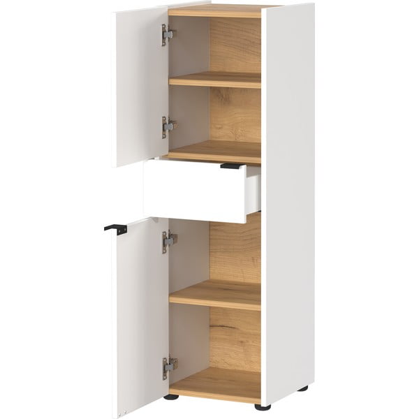 Aukšta vonios daiktadėžė baltos spalvos 34x111 cm Forano – Germania-image-1