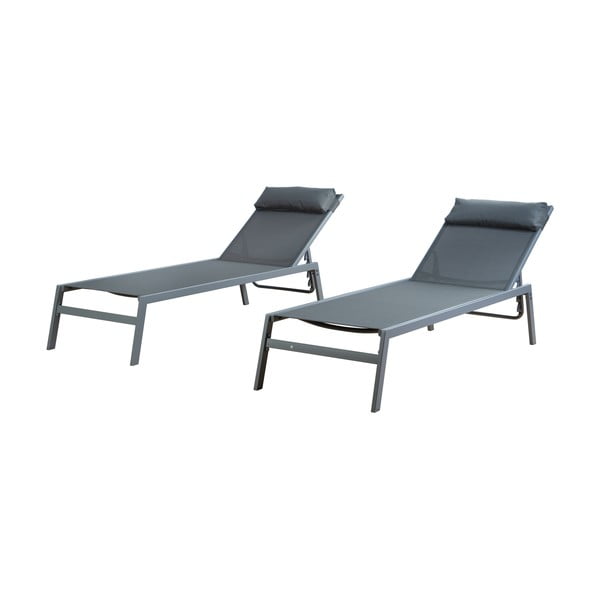 2 pilki metaliniai sodo gultai Bari - Rojaplast-image-3