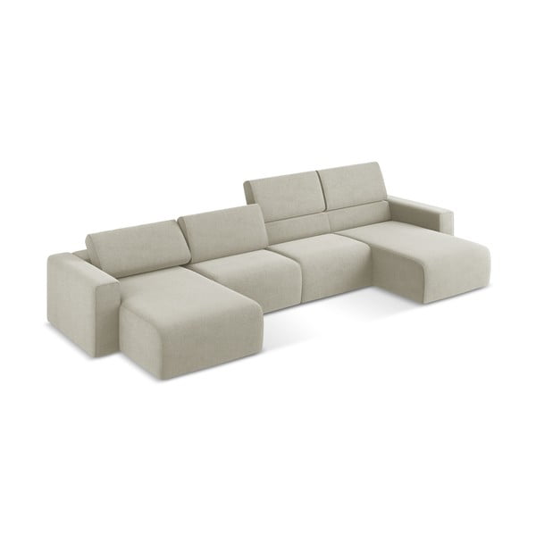 Smėlio spalvos kampinė sofa Kalea – Makamii-image-1