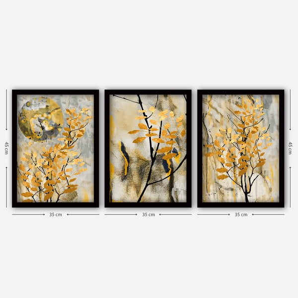 Paveikslai 3 vnt. 35x45 cm – Wallity-image-1