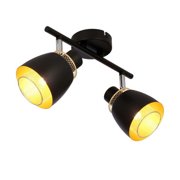 Lubinis šviestuvas juodos spalvos 41.5x10 cm su metaliniu gaubtu Aleksandria – Candellux Lighting