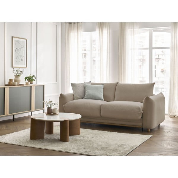 Sulankstoma sofa smėlio spalvos 234 cm Ernest – Bobochic Paris-image-1