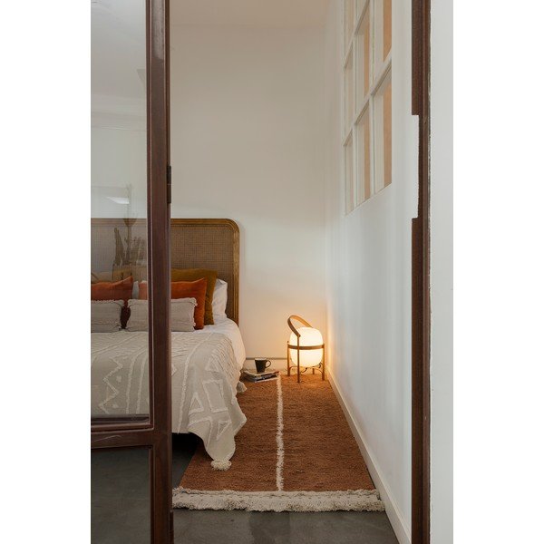 Iš medvilnės kilimas raudonos plytų spalvos/smėlio spalvos 80x230 cm Duetto Toffee – Lorena Canals-image-3