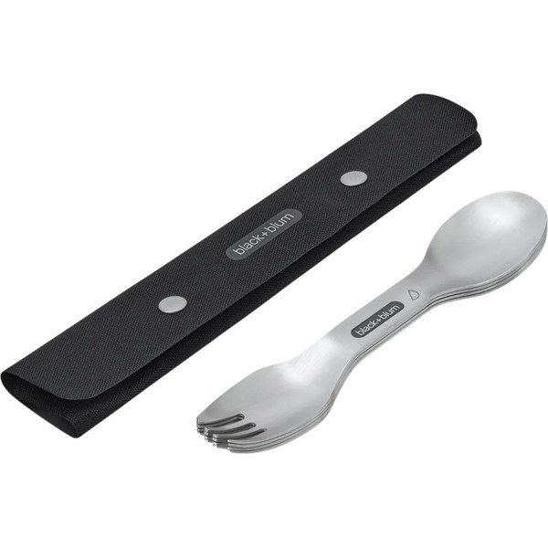 Sidabrinės spalvos šakučių rinkinys iš nerūdijančio plieno 4 vnt. Spork – Black + Blum-image-2
