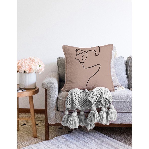 Minimalistiniai pagalvių užvalkalai Portretas, 55 x 55 cm-image-2