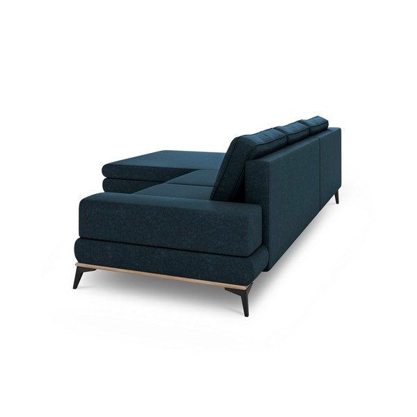Pilkai mėlyna sofa-lova Windsor & Co Sofas Planet, kairysis kampas-image-4