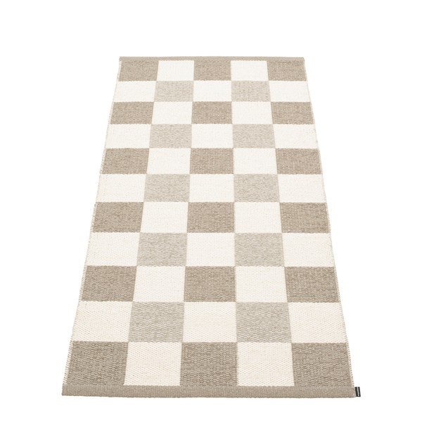 Smėlio spalvos/kreminės spalvos lauko kilimas 70x160 cm Pix Dark Linen – Pappelina