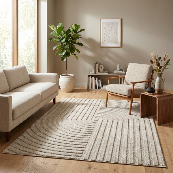 Smėlio spalvos kilimas 120x170 cm Serenity – ESTE-image-3