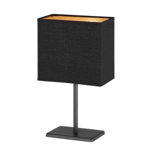 Stalinis šviestuvas juodos spalvos (aukštis 30 cm) su tekstiliniu gaubtu Kate – Fischer & Honsel