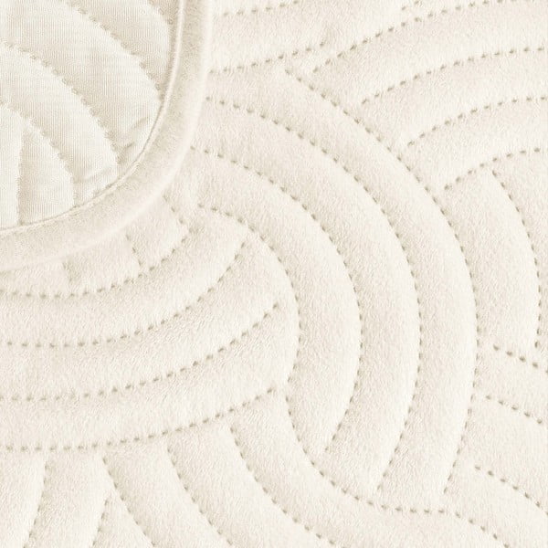 Iš velveto lovatiesė smėlio spalvos 220x240 cm Solange – douceur d'intérieur-image-4