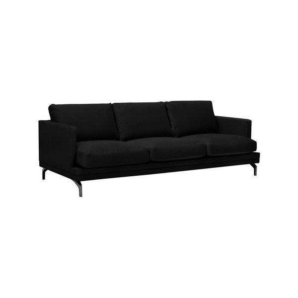 Juoda sofa su juodos spalvos kojūgaliais "Windsor & Co Sofos Jupiter-image-1