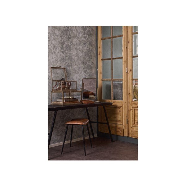 Juodas sulankstomas stalas su perdirbto tikmedžio viršumi BePureHome Dalijimasis-image-3